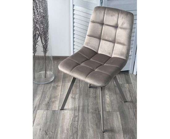 Стул CHILLI SQUARE G062-13 кварцевый, велюр/ латте каркас М-City, изображение 7 | Интернет магазин мебели и декора LifeDekor