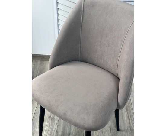 Стул ПЬЕР Marseille-16 Капучино, велюр / Черный каркас M-City, изображение 3 | Интернет магазин мебели и декора LifeDekor