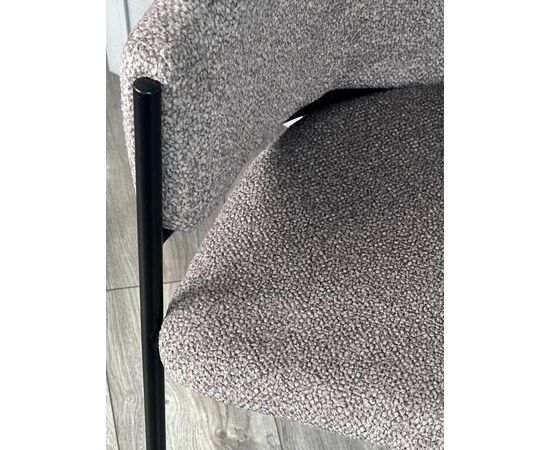 Стул ДИЛЛ, цвет  Lana 30 коричневый, ткань / черный каркас М-City, изображение 3 | Интернет магазин мебели и декора LifeDekor