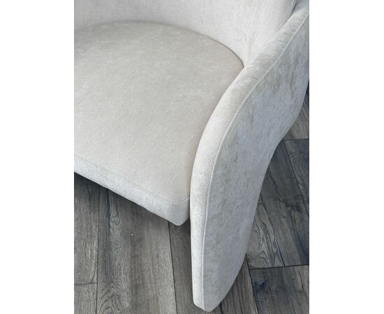 Кресло CUBE AT5139-09 Св. бежевый, ткань/каркас металл в тканевой обивке AT5139-09 ®DISAUR, изображение 5 | Интернет магазин мебели и декора LifeDekor