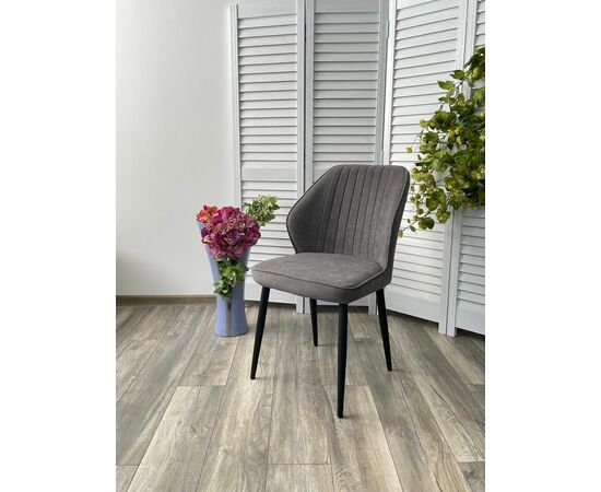 Стул VENA, цвет B28 Темно-серый, велюр / черный каркас М-City, изображение 4 | Интернет магазин мебели и декора LifeDekor