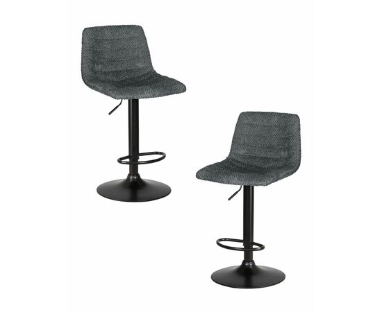 Набор 2 шт Стул барный DOBRIN TRAVIS, серый (VIVALDI15), Вариант: серый (VIVALDI15) | Интернет магазин мебели и декора LifeDekor