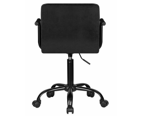 Набор 2 шт Офисное кресло для персонала DOBRIN TERRY BLACK, черный велюр (MJ9-101), Вариант: черный велюр (MJ9-101), изображение 6 | Интернет магазин мебели и декора LifeDekor