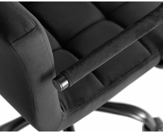 Набор 2 шт Офисное кресло для персонала DOBRIN TERRY BLACK, черный велюр (MJ9-101), Вариант: черный велюр (MJ9-101), изображение 9 | Интернет магазин мебели и декора LifeDekor