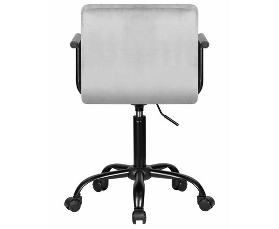 Набор 2 шт Офисное кресло для персонала DOBRIN TERRY BLACK, серый велюр (MJ9-75), Вариант: серый велюр (MJ9-75), изображение 6 | Интернет магазин мебели и декора LifeDekor