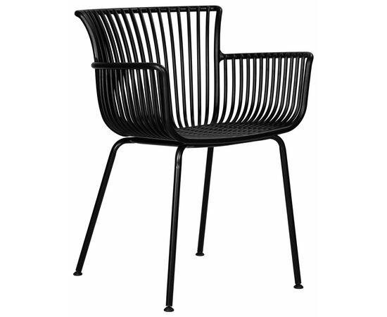 Набор 4 шт Стул обеденный DOBRIN ROSS, черный (B-03) без подушки, Вариант: черный (B-03) без подушки, изображение 2 | Интернет магазин мебели и декора LifeDekor