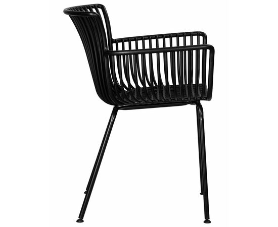 Набор 4 шт Стул обеденный DOBRIN ROSS, черный (B-03) без подушки, Вариант: черный (B-03) без подушки, изображение 4 | Интернет магазин мебели и декора LifeDekor