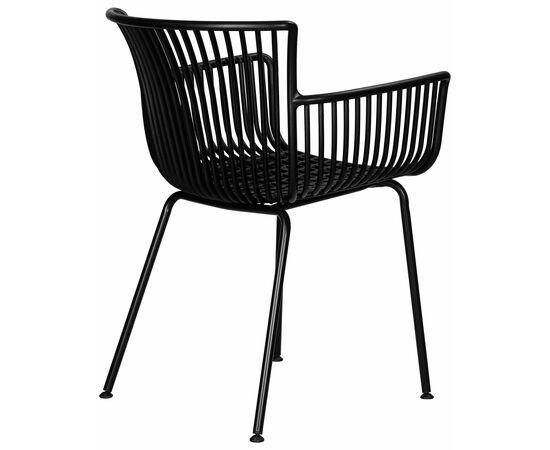 Набор 4 шт Стул обеденный DOBRIN ROSS, черный (B-03) без подушки, Вариант: черный (B-03) без подушки, изображение 5 | Интернет магазин мебели и декора LifeDekor