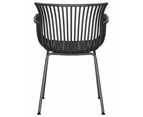 Набор 4 шт Стул обеденный DOBRIN ROSS, темно-серый (GR-04) без подушки, Вариант: темно-серый (GR-04) без подушки, изображение 6 | Интернет магазин мебели и декора LifeDekor