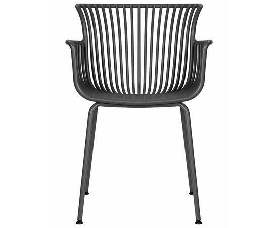 Набор 4 шт Стул обеденный DOBRIN ROSS, темно-серый (GR-04) без подушки, Вариант: темно-серый (GR-04) без подушки, изображение 7 | Интернет магазин мебели и декора LifeDekor