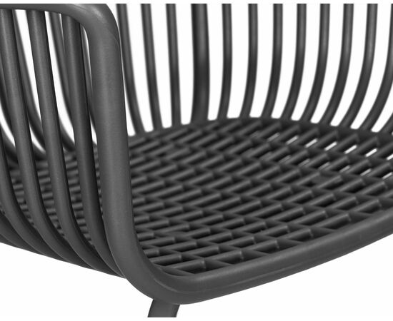 Набор 4 шт Стул обеденный DOBRIN ROSS, темно-серый (GR-04) без подушки, Вариант: темно-серый (GR-04) без подушки, изображение 10 | Интернет магазин мебели и декора LifeDekor