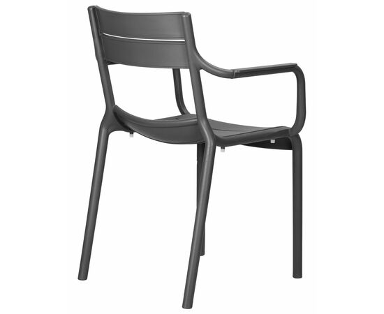 Набор 4 шт Стул обеденный DOBRIN TIM ARM, темно-серый (GR-04), Вариант: тёмно-серый (GR-04), изображение 5 | Интернет магазин мебели и декора LifeDekor