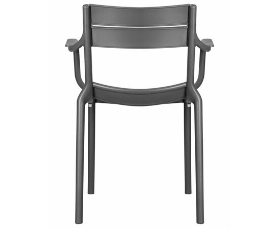 Набор 4 шт Стул обеденный DOBRIN TIM ARM, темно-серый (GR-04), Вариант: тёмно-серый (GR-04), изображение 6 | Интернет магазин мебели и декора LifeDekor
