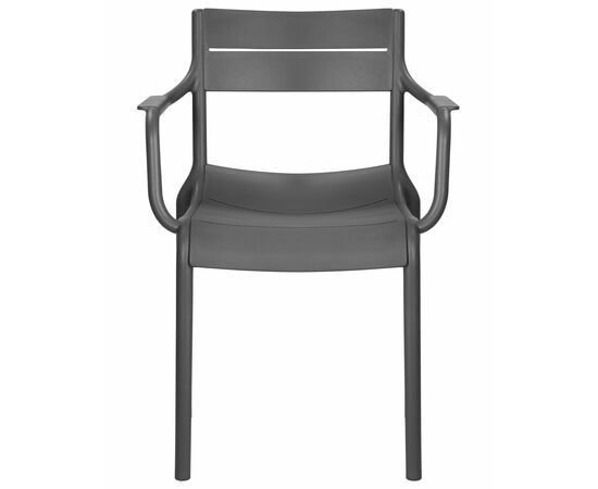 Набор 4 шт Стул обеденный DOBRIN TIM ARM, темно-серый (GR-04), Вариант: тёмно-серый (GR-04), изображение 7 | Интернет магазин мебели и декора LifeDekor