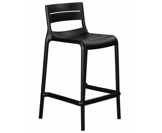 Набор 4 шт Стул полубарный DOBRIN NESSA, черный (B-03), Вариант: чёрный (B-03), изображение 3 | Интернет магазин мебели и декора LifeDekor