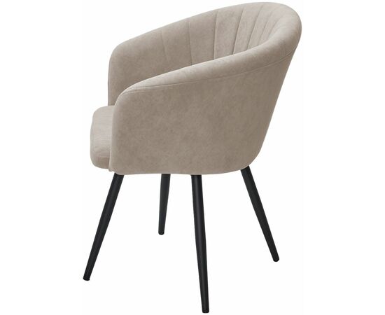 Стул RUNA, 360 град. поворот. B03 Бежевый, велюр / черный каркас, М-City, изображение 3 | Интернет магазин мебели и декора LifeDekor