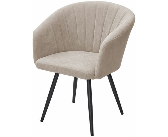 Стул RUNA, 360 град. поворот. B03 Бежевый, велюр / черный каркас, М-City | Интернет магазин мебели и декора LifeDekor