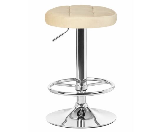 Набор 2 шт Табурет барный DOBRIN BRUNO, бежевый велюр (MJ9-10), Вариант: бежевый велюр (MJ9-10), изображение 2 | Интернет магазин мебели и декора LifeDekor