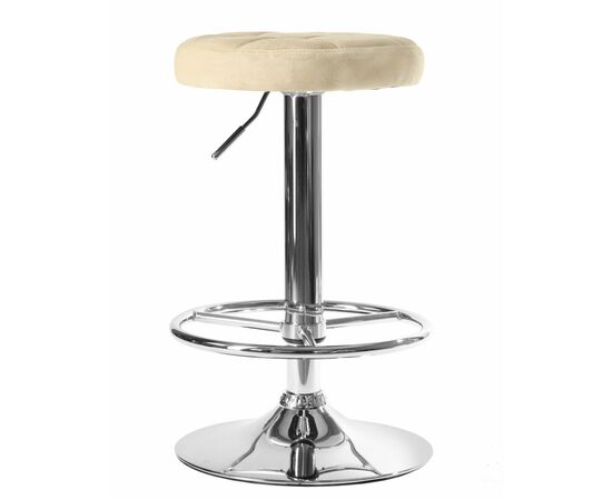 Набор 2 шт Табурет барный DOBRIN BRUNO, бежевый велюр (MJ9-10), Вариант: бежевый велюр (MJ9-10), изображение 3 | Интернет магазин мебели и декора LifeDekor