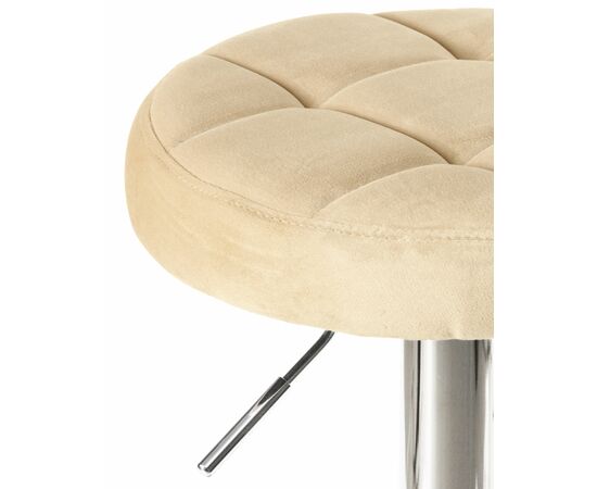 Набор 2 шт Табурет барный DOBRIN BRUNO, бежевый велюр (MJ9-10), Вариант: бежевый велюр (MJ9-10), изображение 4 | Интернет магазин мебели и декора LifeDekor