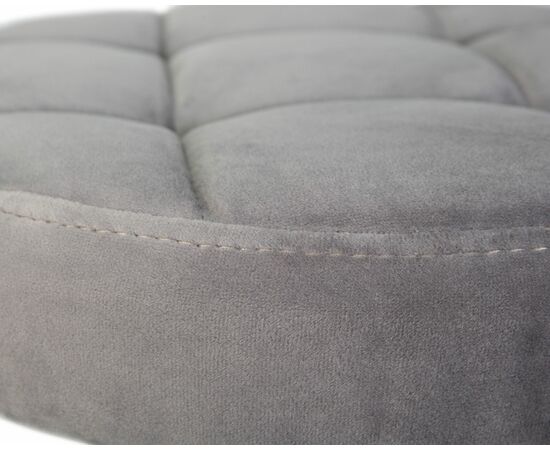 Набор 2 шт Табурет барный DOBRIN BRUNO BLACK, серый велюр (MJ9-75), Вариант: серый велюр (MJ9-75), изображение 4 | Интернет магазин мебели и декора LifeDekor