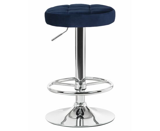 Набор 2 шт Табурет барный DOBRIN BRUNO, синий велюр (MJ9-117), Вариант: синий велюр (MJ9-117), изображение 2 | Интернет магазин мебели и декора LifeDekor