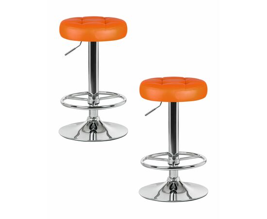 Набор 2 шт Табурет барный DOBRIN BRUNO, оранжевый, Вариант: оранжевый | Интернет магазин мебели и декора LifeDekor