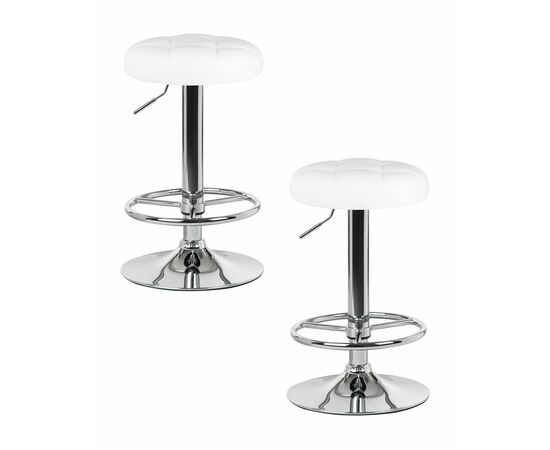 Набор 2 шт Табурет барный DOBRIN BRUNO, белый, Вариант: белый | Интернет магазин мебели и декора LifeDekor