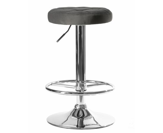 Набор 2 шт Табурет барный DOBRIN BRUNO, серый велюр (MJ9-75), Вариант: серый велюр (MJ9-75), изображение 3 | Интернет магазин мебели и декора LifeDekor