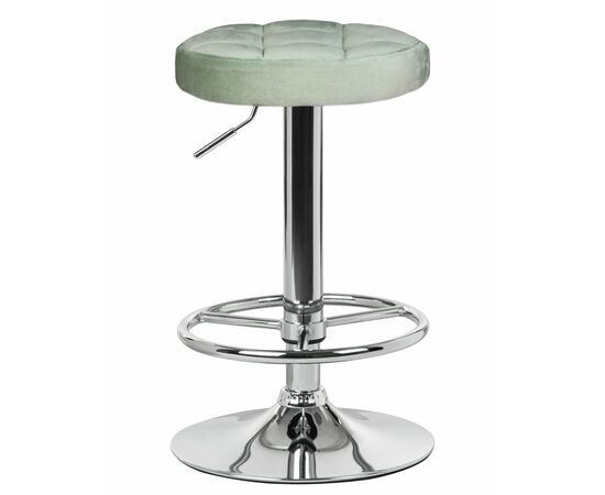 Набор 2 шт Табурет барный DOBRIN BRUNO, пудрово-мятный велюр (MJ9-87), Вариант: пудрово-мятный велюр (MJ9-87), изображение 2 | Интернет магазин мебели и декора LifeDekor