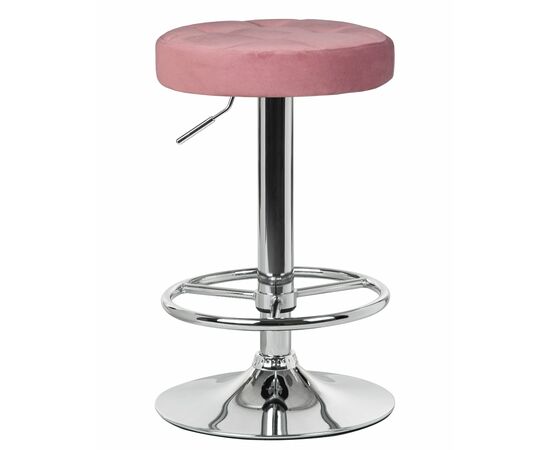 Набор 2 шт Табурет барный DOBRIN BRUNO, пудрово-розовый велюр (MJ9-32), Вариант: пудрово-розовый велюр (MJ9-32), изображение 2 | Интернет магазин мебели и декора LifeDekor