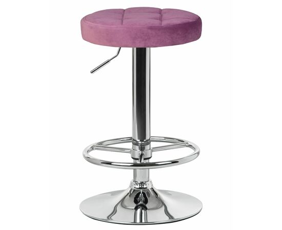 Набор 2 шт Табурет барный DOBRIN BRUNO, пудрово-сиреневый велюр (MJ9-52), Вариант: пудрово-сиреневый велюр (MJ9-52), изображение 2 | Интернет магазин мебели и декора LifeDekor