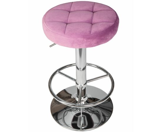 Набор 2 шт Табурет барный DOBRIN BRUNO, пудрово-сиреневый велюр (MJ9-52), Вариант: пудрово-сиреневый велюр (MJ9-52), изображение 3 | Интернет магазин мебели и декора LifeDekor