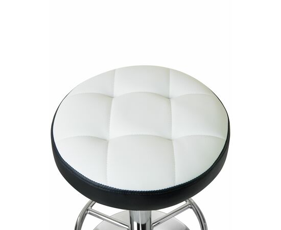 Набор 2 шт Табурет барный DOBRIN BRUNO, бело-чёрный, Вариант: бело-чёрный, изображение 3 | Интернет магазин мебели и декора LifeDekor