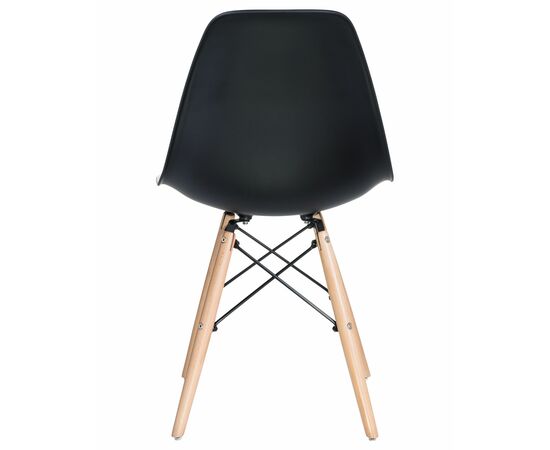 Набор 4 шт Стул обеденный DOBRIN DSW, ножки светлый бук, цвет чёрный (B-03), Вариант: ножки светлый бук, цвет чёрный (B-03), изображение 6 | Интернет магазин мебели и декора LifeDekor