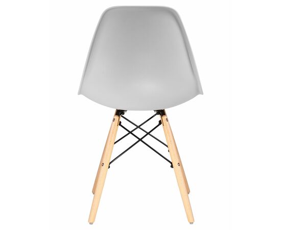 Набор 4 шт Стул обеденный DOBRIN DSW, ножки светлый бук, цвет светло-серый (GR-01), Вариант: ножки светлый бук, цвет светло-серый (GR-01), изображение 6 | Интернет магазин мебели и декора LifeDekor