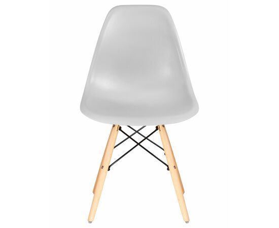 Набор 4 шт Стул обеденный DOBRIN DSW, ножки светлый бук, цвет светло-серый (GR-01), Вариант: ножки светлый бук, цвет светло-серый (GR-01), изображение 7 | Интернет магазин мебели и декора LifeDekor