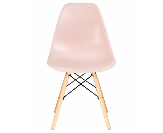 Набор 4 шт Стул обеденный DOBRIN DSW, ножки светлый бук, цвет светло-розовый (PK-02), Вариант: ножки светлый бук, цвет светло-розовый (PK-02), изображение 7 | Интернет магазин мебели и декора LifeDekor