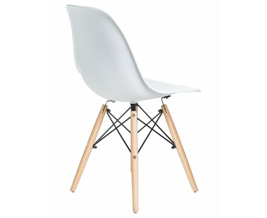 Набор 4 шт Стул обеденный DOBRIN DSW, ножки светлый бук, цвет белый (W-02), Вариант: ножки светлый бук, цвет белый (W-02), изображение 5 | Интернет магазин мебели и декора LifeDekor