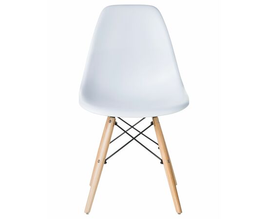 Набор 4 шт Стул обеденный DOBRIN DSW, ножки светлый бук, цвет белый (W-02), Вариант: ножки светлый бук, цвет белый (W-02), изображение 7 | Интернет магазин мебели и декора LifeDekor