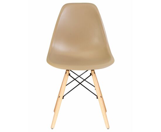 Набор 4 шт Стул обеденный DOBRIN DSW, ножки светлый бук, цвет бежевый (GR-03), Вариант: ножки светлый бук, цвет бежевый (GR-03), изображение 7 | Интернет магазин мебели и декора LifeDekor