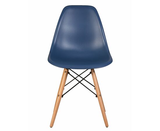 Набор 4 шт Стул обеденный DOBRIN DSW, ножки светлый бук, цвет тёмно-синий (BE-12), Вариант: ножки светлый бук, цвет тёмно-синий (BE-12), изображение 7 | Интернет магазин мебели и декора LifeDekor