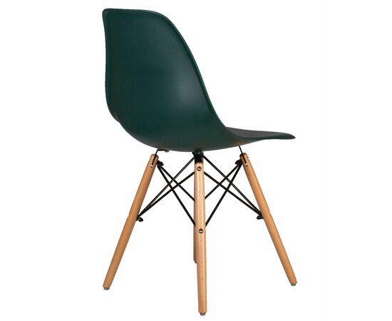 Набор 4 шт Стул обеденный DOBRIN DSW, ножки светлый бук, цвет тёмно-зеленый (G-13), Вариант: ножки светлый бук, цвет тёмно-зеленый (G-13), изображение 5 | Интернет магазин мебели и декора LifeDekor