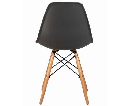 Набор 4 шт Стул обеденный DOBRIN DSW, ножки светлый бук, цвет тёмно-серый (GR-04), Вариант: ножки светлый бук, цвет тёмно-серый (GR-04), изображение 6 | Интернет магазин мебели и декора LifeDekor