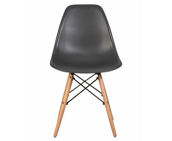 Набор 4 шт Стул обеденный DOBRIN DSW, ножки светлый бук, цвет тёмно-серый (GR-04), Вариант: ножки светлый бук, цвет тёмно-серый (GR-04), изображение 7 | Интернет магазин мебели и декора LifeDekor