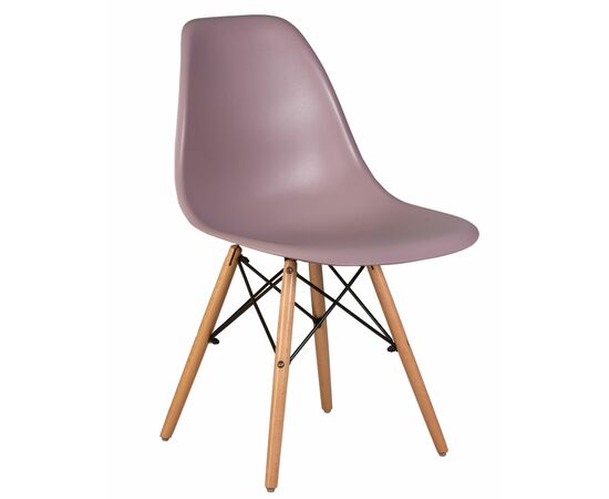 Набор 4 шт Стул обеденный DOBRIN DSW, ножки светлый бук, цвет сиреневый (P-04), Вариант: ножки светлый бук, цвет сиреневый (P-04), изображение 2 | Интернет магазин мебели и декора LifeDekor