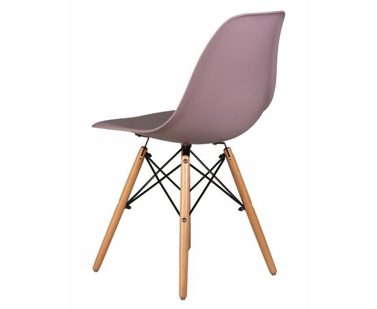 Набор 4 шт Стул обеденный DOBRIN DSW, ножки светлый бук, цвет сиреневый (P-04), Вариант: ножки светлый бук, цвет сиреневый (P-04), изображение 5 | Интернет магазин мебели и декора LifeDekor