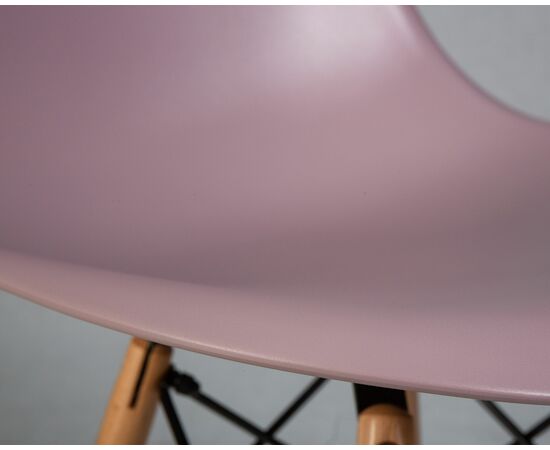Набор 4 шт Стул обеденный DOBRIN DSW, ножки светлый бук, цвет сиреневый (P-04), Вариант: ножки светлый бук, цвет сиреневый (P-04), изображение 9 | Интернет магазин мебели и декора LifeDekor