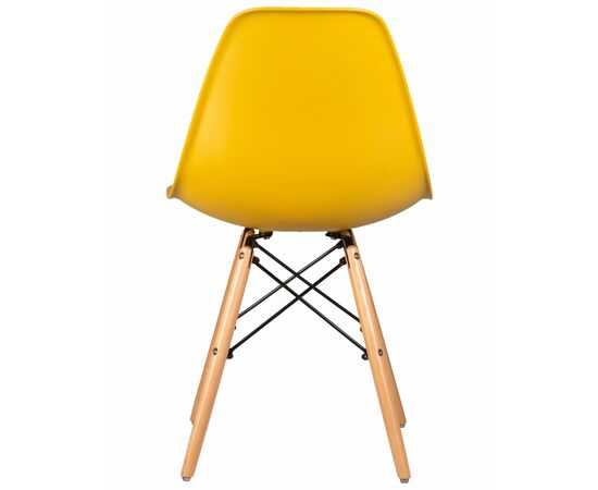 Набор 4 шт Стул обеденный DOBRIN DSW, ножки светлый бук, цвет горчичный (Y-03), Вариант: ножки светлый бук, цвет горчичный (Y-03), изображение 6 | Интернет магазин мебели и декора LifeDekor