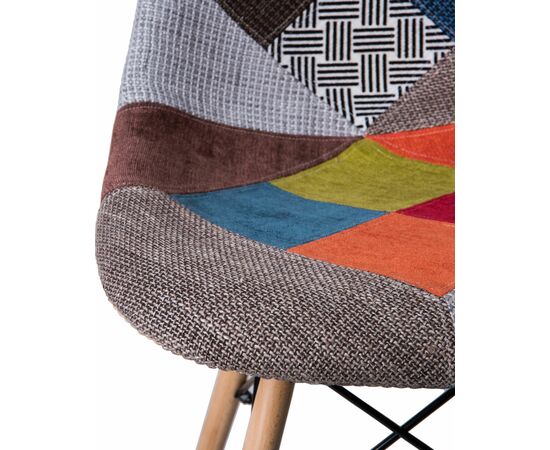 Набор 4 шт Стул обеденный DOBRIN DSW, ножки светлый бук, цвет мозаика, Вариант: ножки светлый бук, цвет мозаика, изображение 8 | Интернет магазин мебели и декора LifeDekor